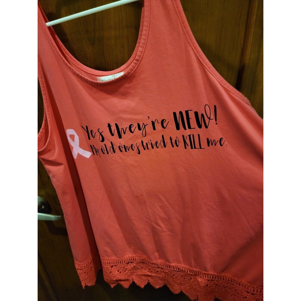 Breast Cancer T-Shirt Fuchsia Sz 3X